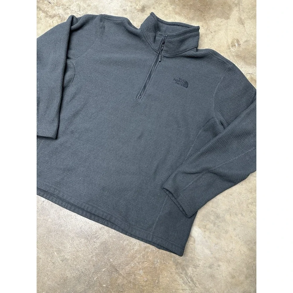 The North Face Mens Waffle Knit Half Zip pullover sweater XXL